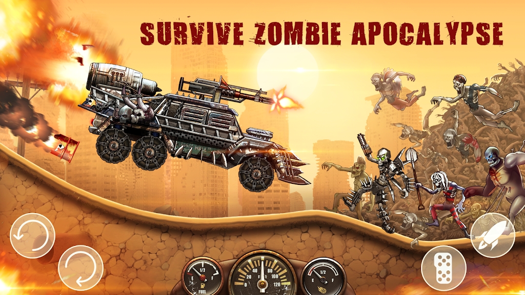 山地僵尸赛车官方版Zombie Hill Racing截图2