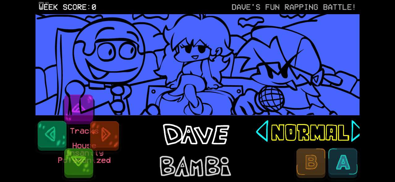 Friday Night Funkin黑色星期五之夜dave bambi模组版截图2