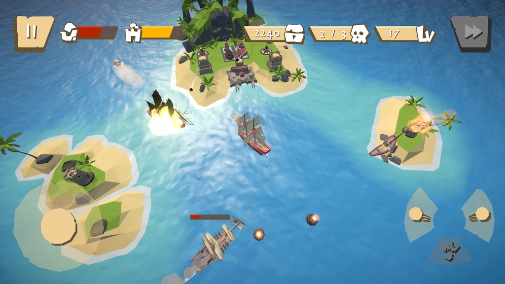 骷髅湾海盗游戏最新版(Pirates of the Skulls Bay)截图2