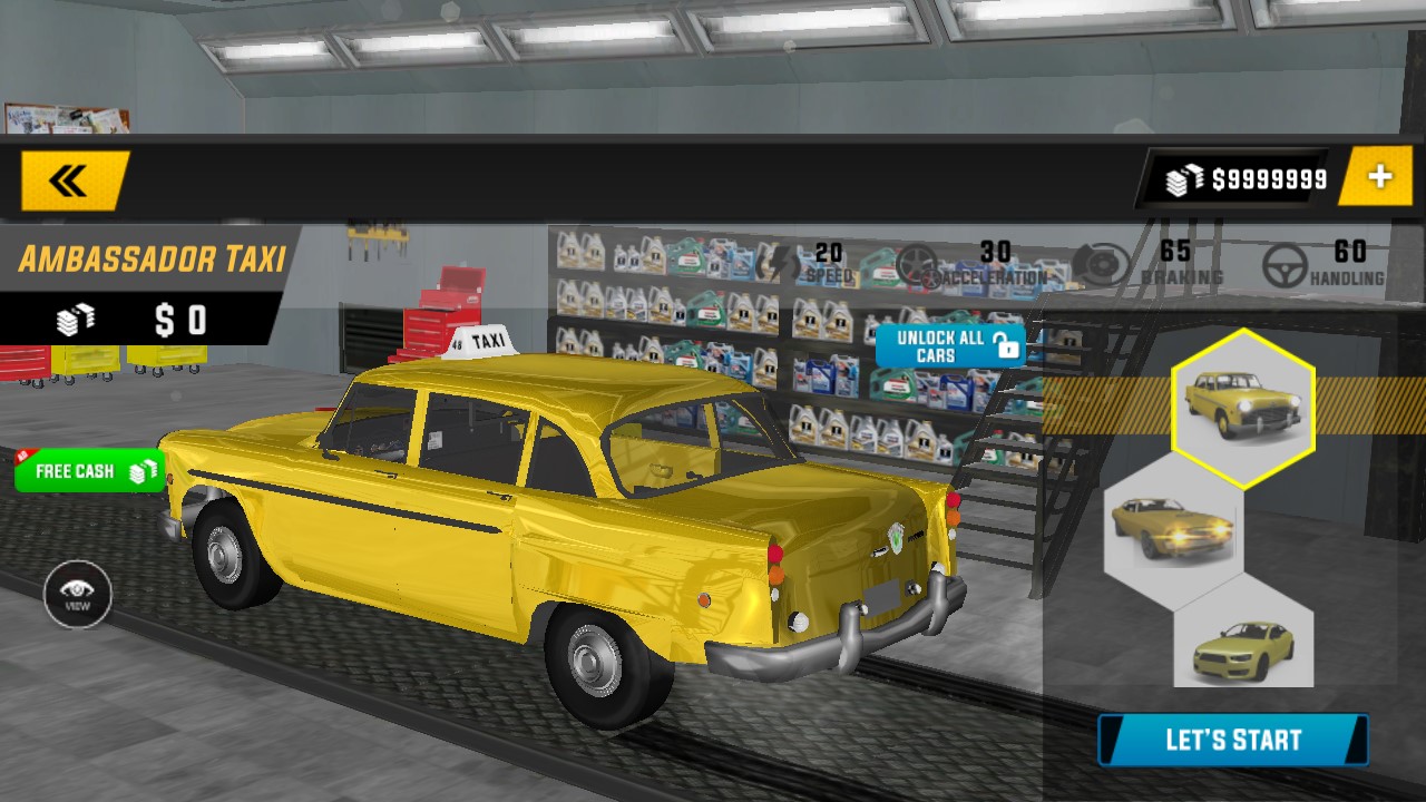 出租车模拟器破解版无限金币Sports Car Taxi Driver Simulator 2019截图3