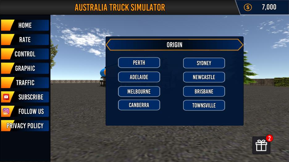 大洋洲卡车模拟器游戏官方版(Australia Truck Simulator)截图2