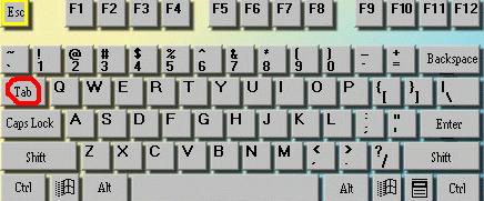 Windows7系统下TAB键的使用方法