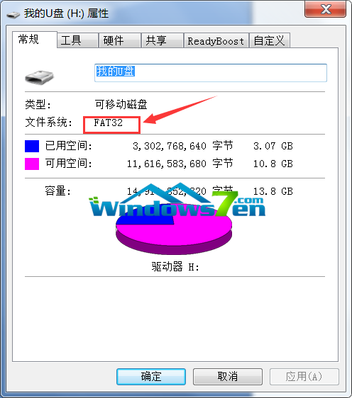 图2 查看U盘格式