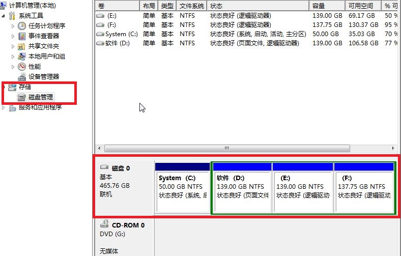 图1 硬盘大小信息