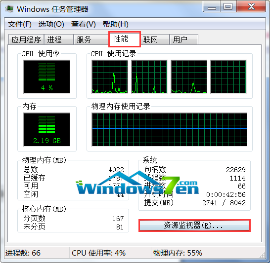 图1 打开Win7资源管理器