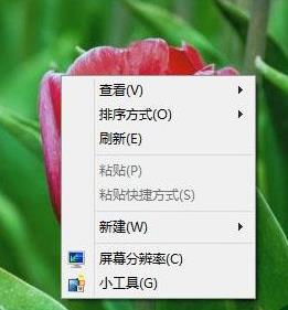 Win8桌面右键菜单中的个性化选项不见了怎么办