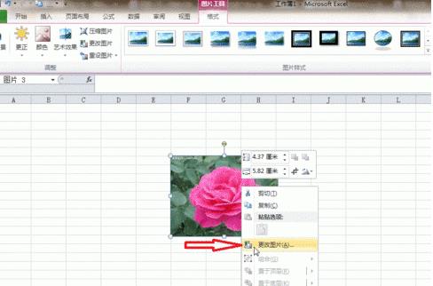 Win8系统EXCEL表格如何插入和更改图片