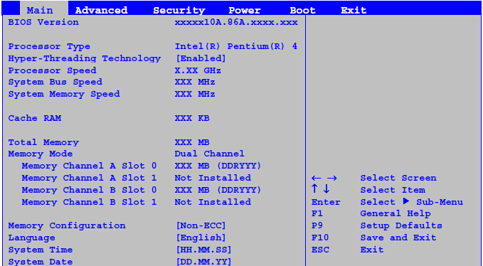 Intel D865主板台式机BIOS设置U盘启动